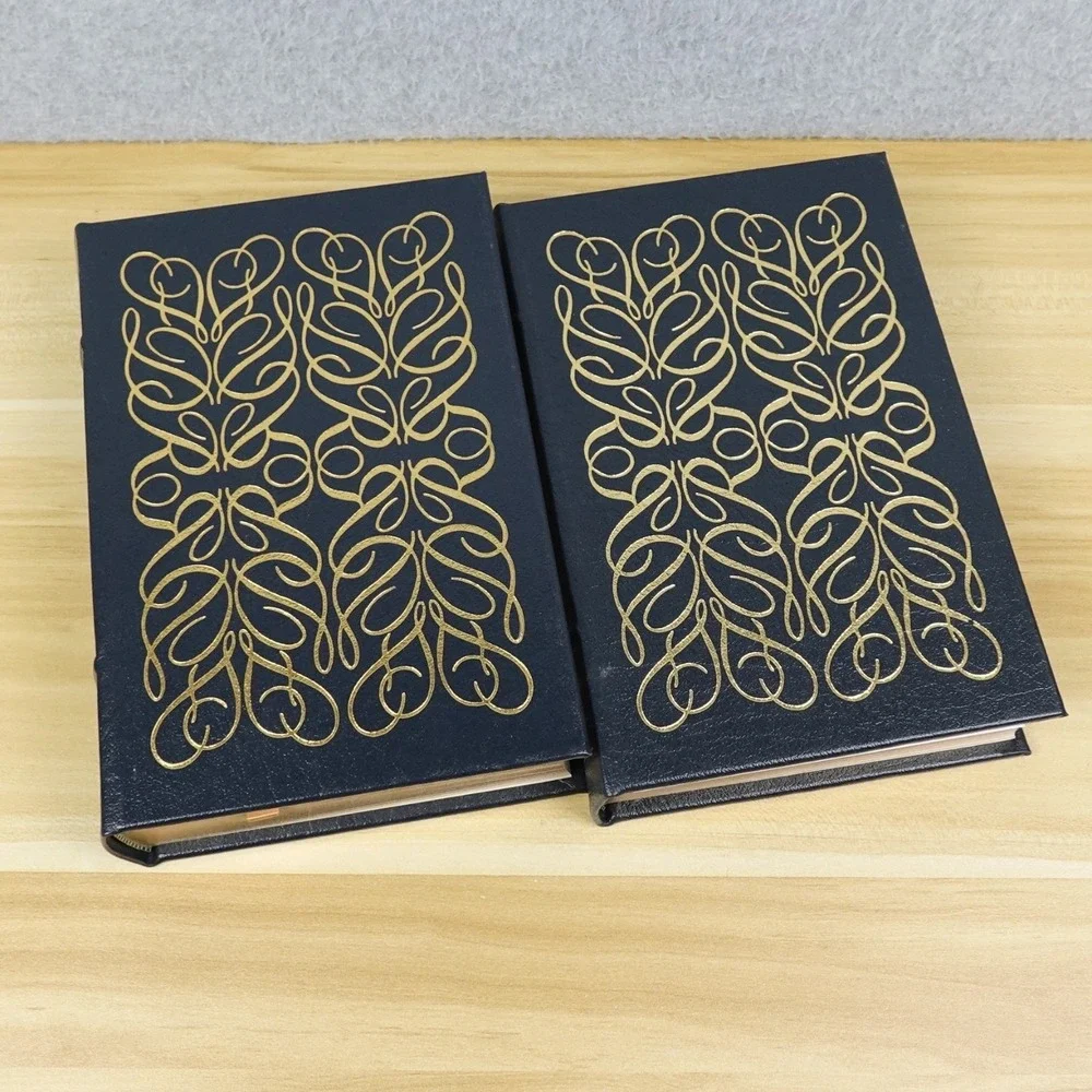 EASTON PRESS ROOSEVELT Volume 1 & 2 by James MacGregor Burns Leather Bound Set - Picture 4 of 16